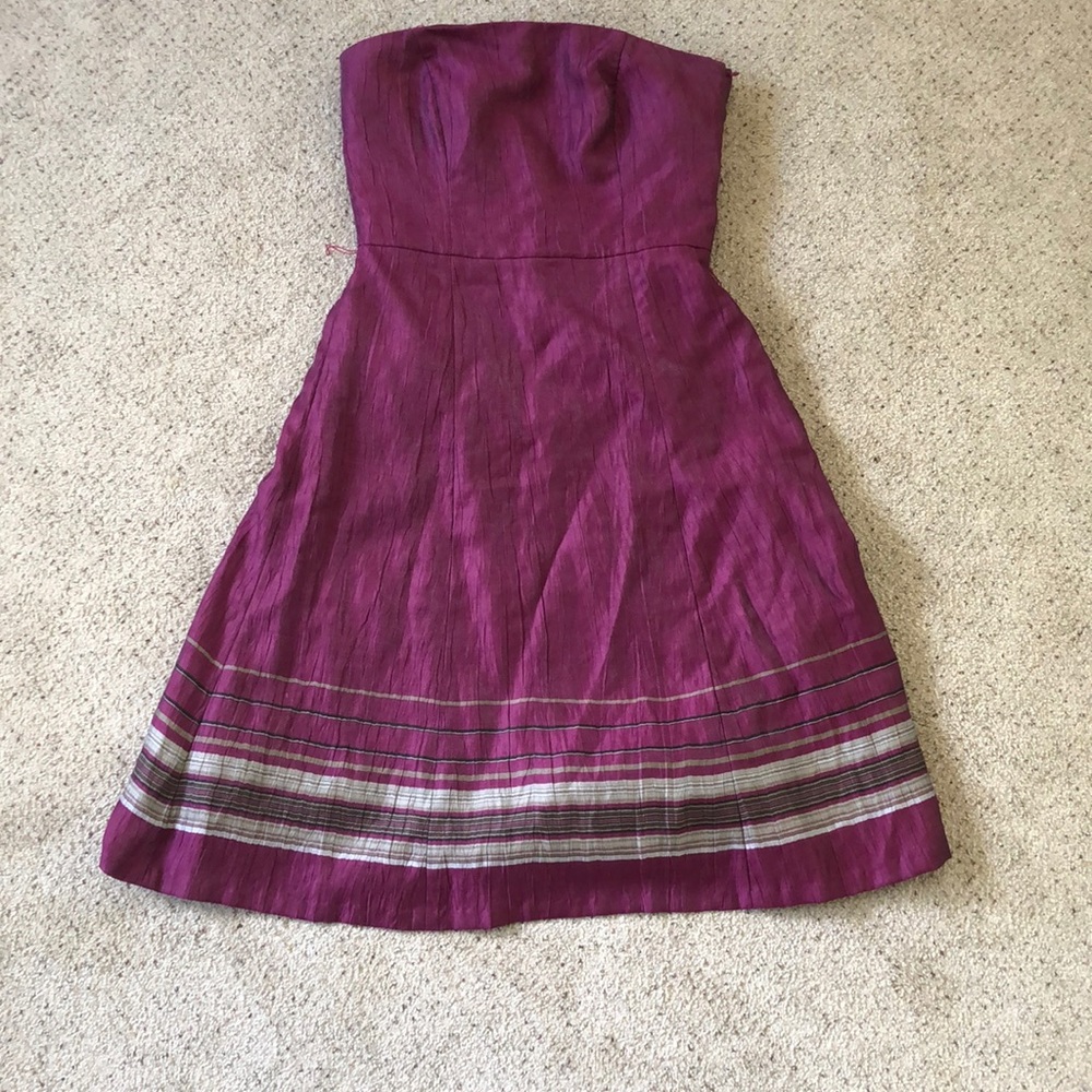 Loft strapless linen/nylon dress, missing belt